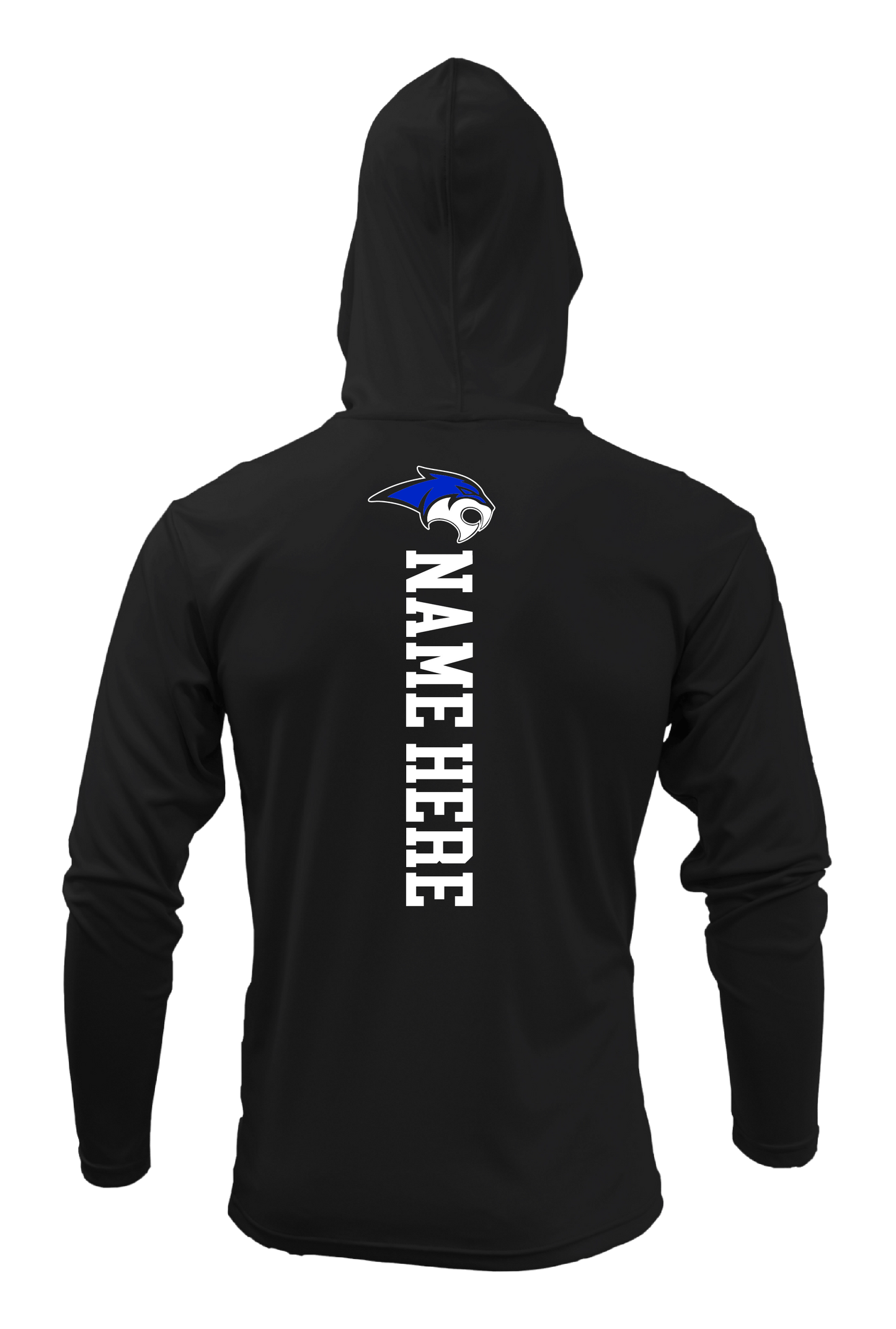 Rebcats Baseball Long Sleeve Hoodie Black