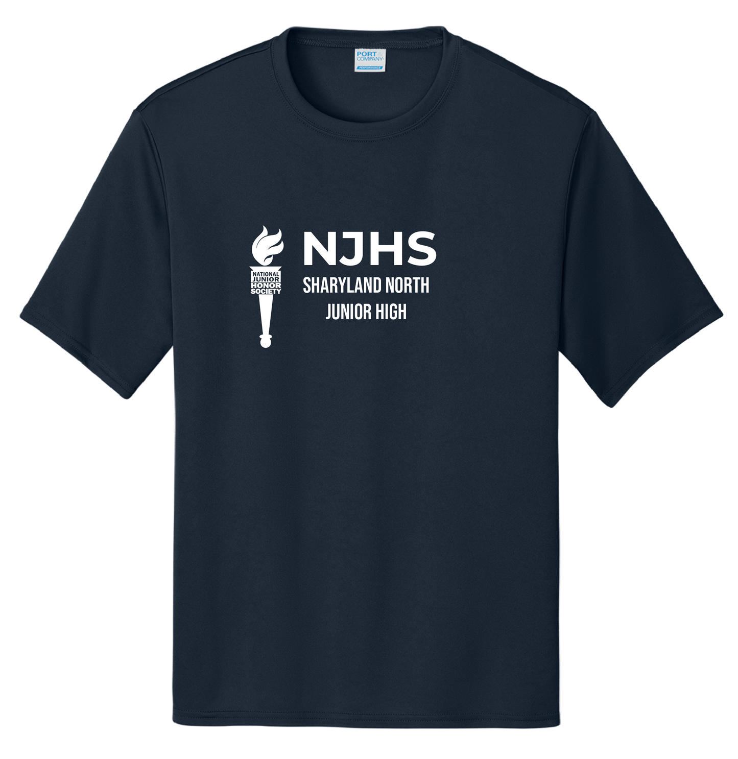 Sharyland North Junior High Honor Society Short Sleeve Navy Blue