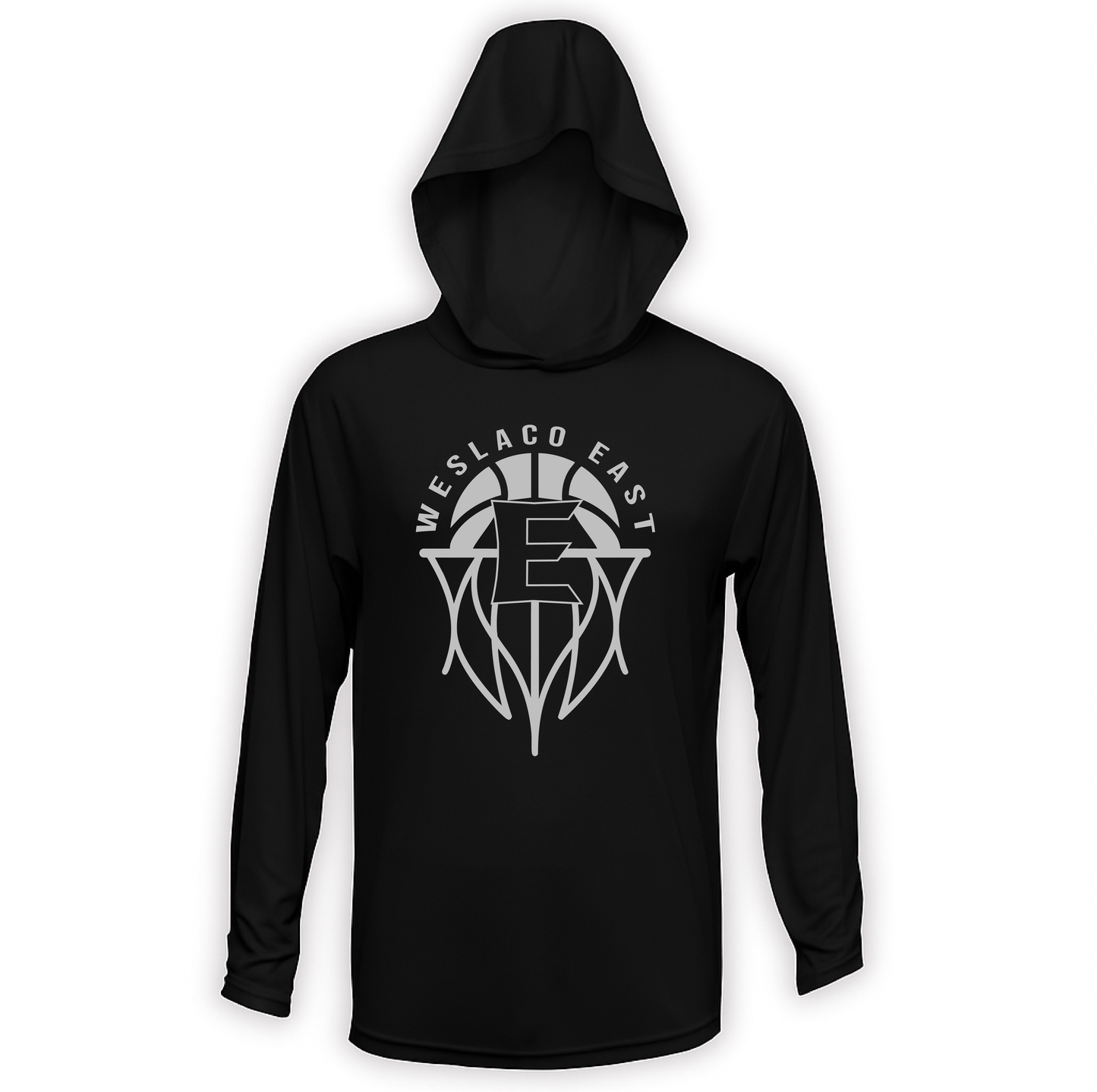Weslaco East Basketball - Dri-Fit Hoodie Long Sleeve- Black