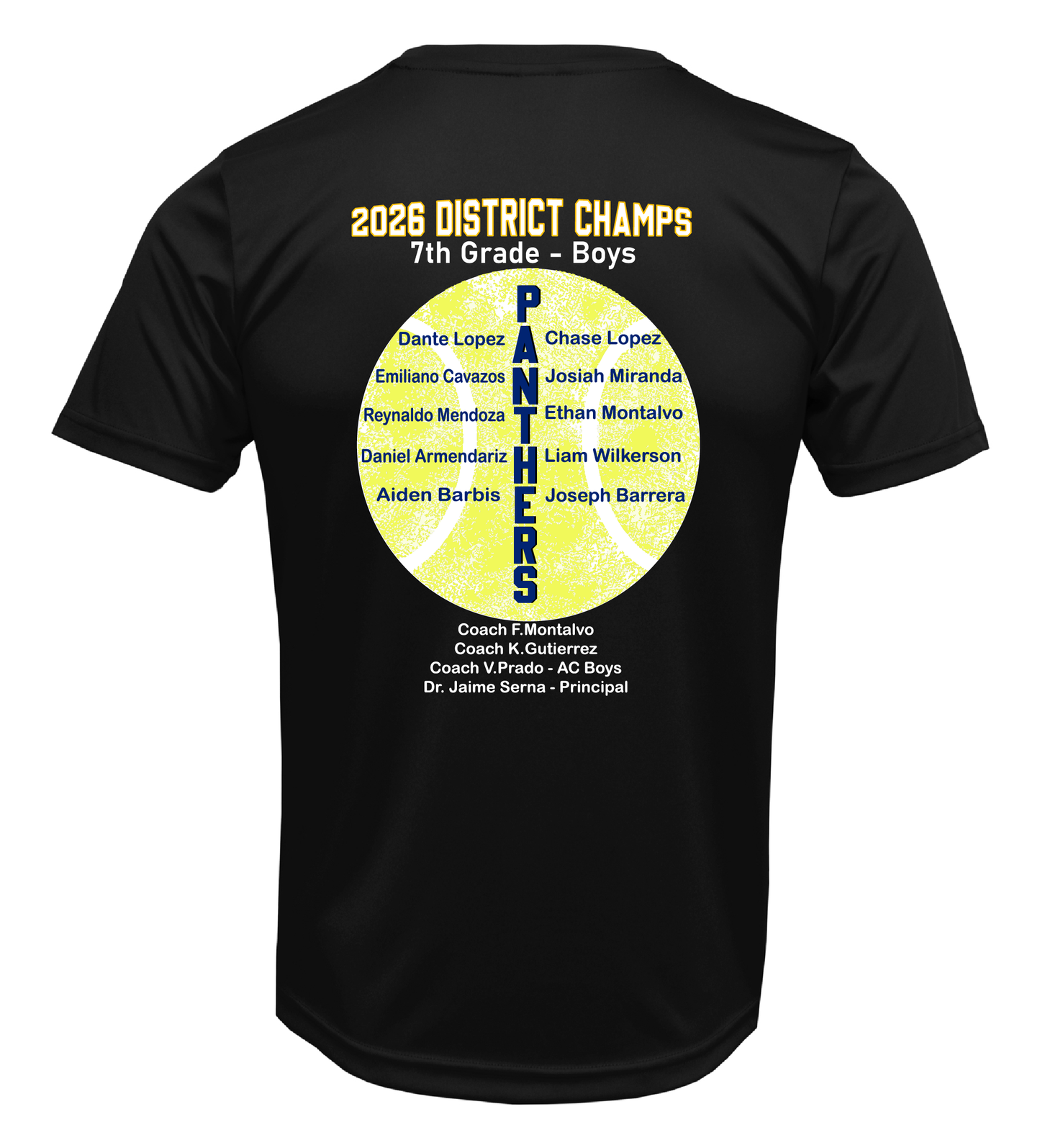LMS TENNIS - Black Dri-Fit Short Sleeve