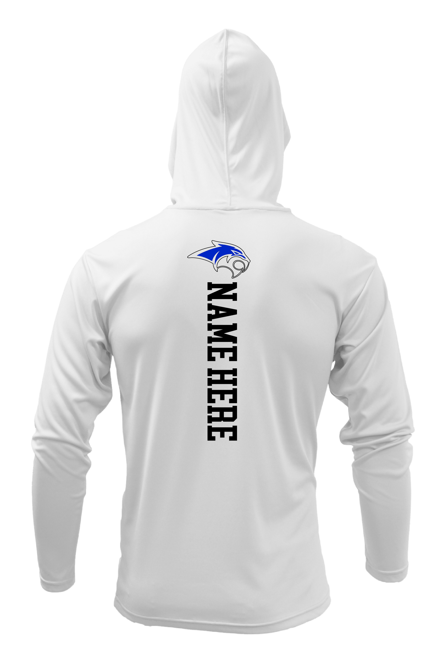 Rebcats Baseball Long Sleeve Hoodie White