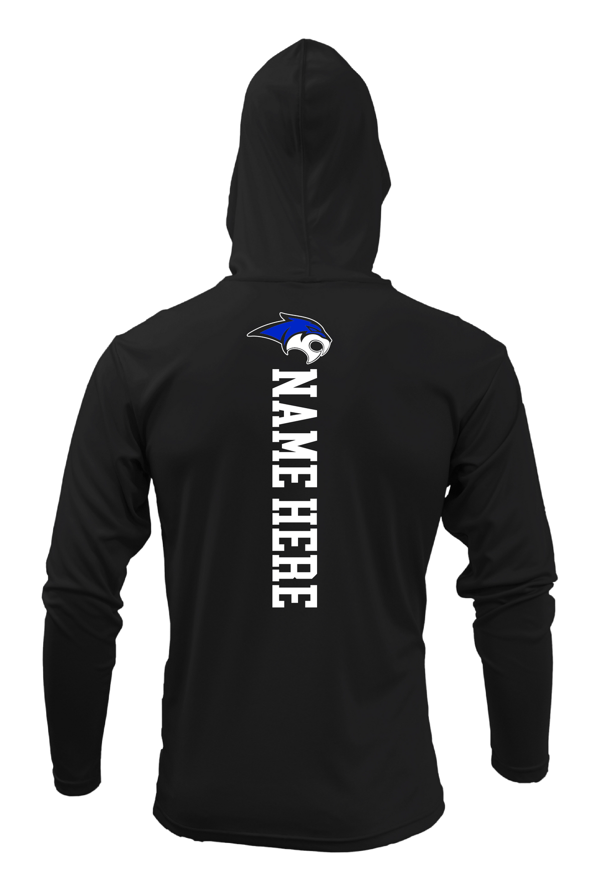 Rebcats Baseball Long Sleeve Hoodie Black