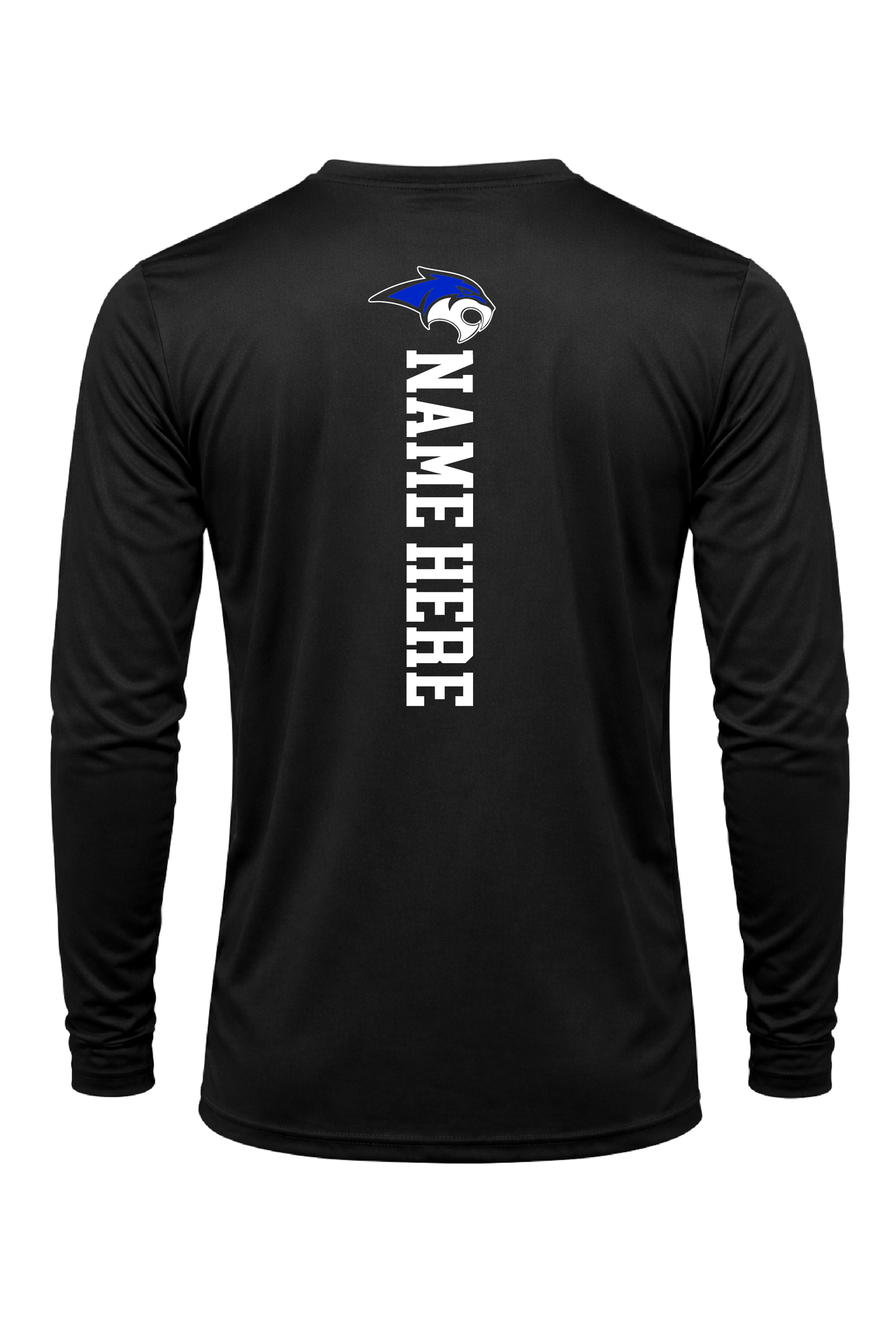Rebcats Baseball Long Sleeve Black