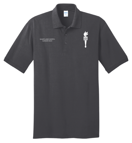 Sharyland North Honor Society Embroidered Polo Gray