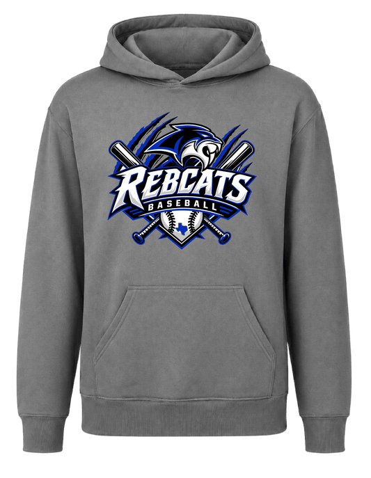 Rebcats Baseball Pullover Gray