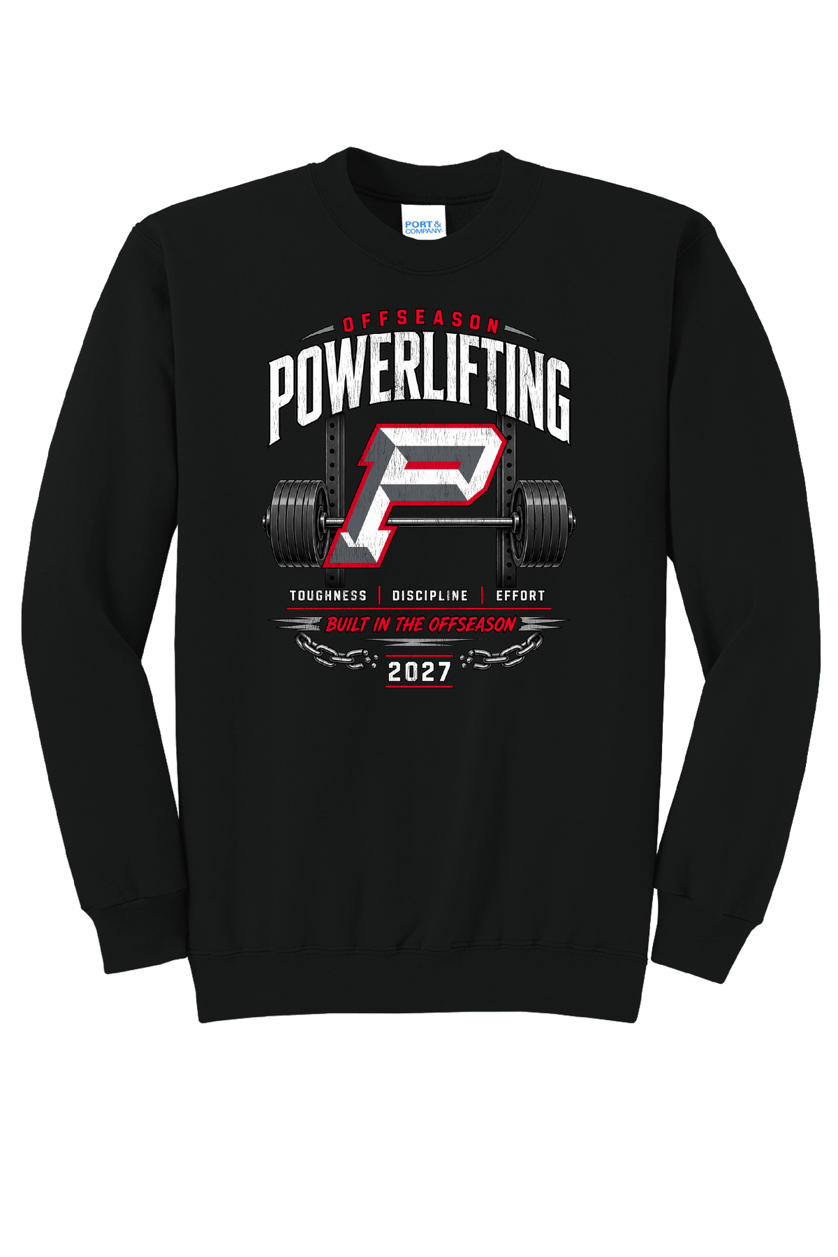 Pioneer Powerlifting Crewneck Sweatshirt Black