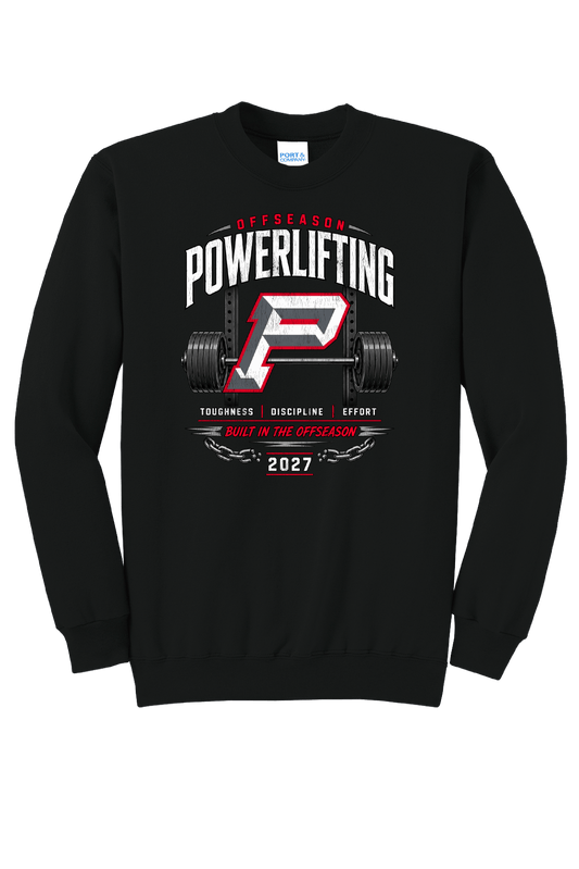 Pioneer Powerlifting Crewneck Sweatshirt Black