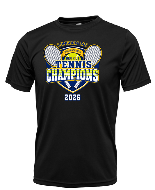 LMS TENNIS - Black Dri-Fit Short Sleeve