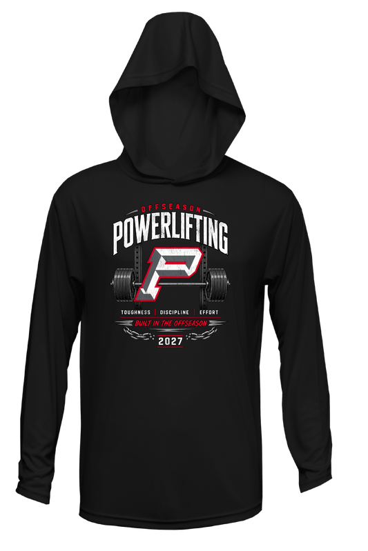 Pioneer Powerlifting Long Sleeve Hoodie Black